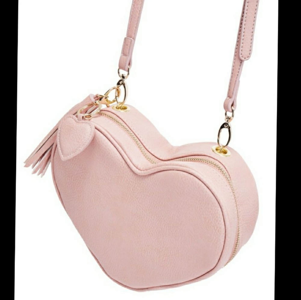 JustFab Heart Shaped Crossbody Bag